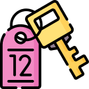 Icone de clé et de cadenas